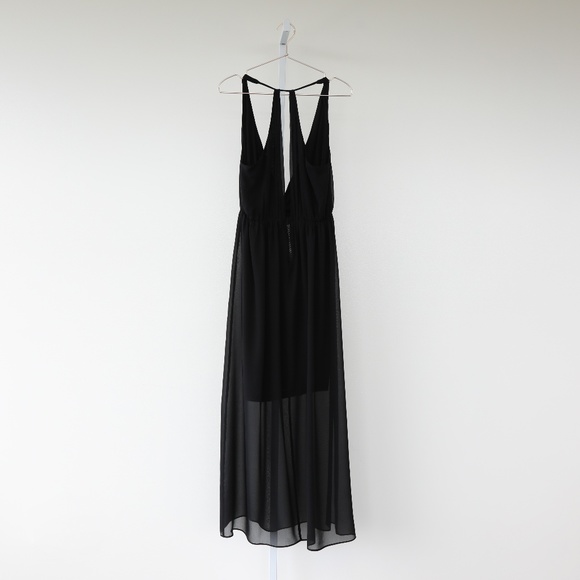 Alice + Olivia Dresses & Skirts - Alice + Olivia Black Sleeveless Silk Maxi Dress